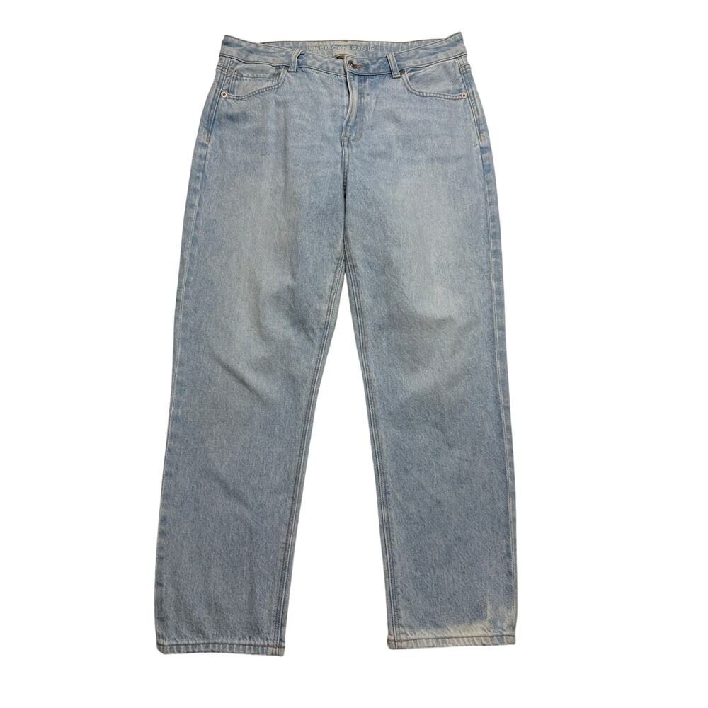 American Eagle Strigid Mom Jeans 10 Short Light Wash High Rise 90s